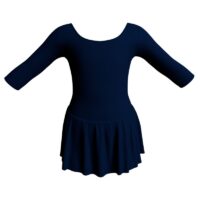 Body con gonnellino maniche 3/4